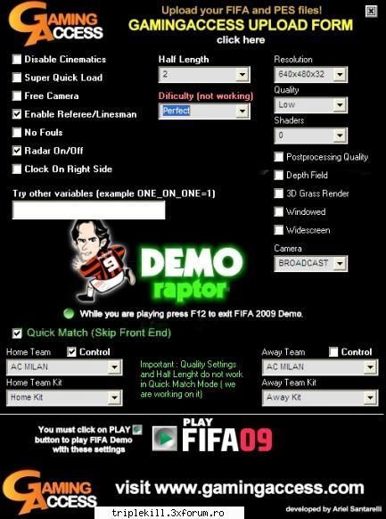 code:

  fifa 09 - demo patch