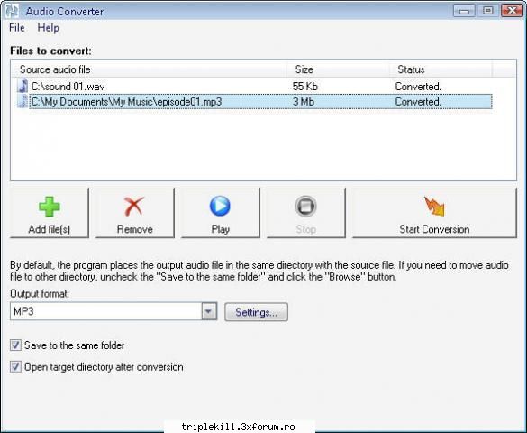 mediavigor audio converter converter quickly and easily converts your audio files to mp3, ogg, wma