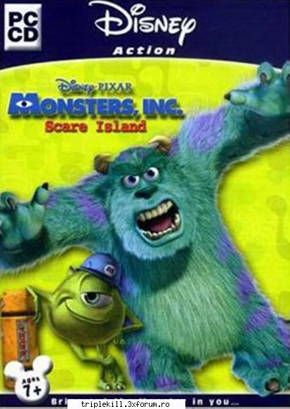 welcome to monsters, inc.- scare island, where h.p. the ceo of monsters, inc., sends his best