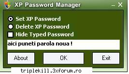 password change code: