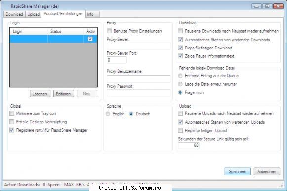the rapidshare manager (rsm) makes it easy to upload and allows multiple downloads at the same time.