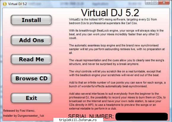 virtual 5.2 with skins, effects samples aio contains virtual 5.2 with serial number and the virtual