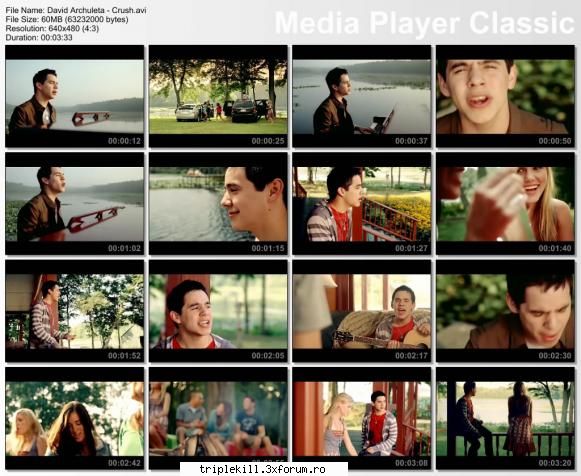 David Archuleta - Crush * Video - D.B. - >>>VIDEOCLIPS<<<