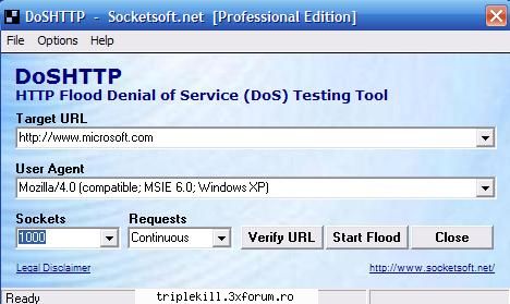 DoSHTTP v2.0 - DoSHTTP is an easy to use and powerful HTTP Flood - >>>HACKING TOOLS<<<
